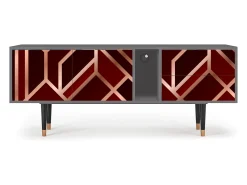 Mueble de TV - 170х69х48 cm - T1 - Velvet 1920's, Cinza^ Móvel De Tv
