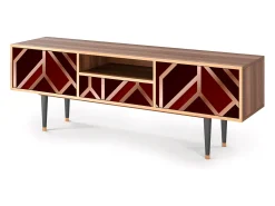 Sale Mueble de TV - 170х59х41 cm - T6 - Velvet 1920's, Nogueira Castanho