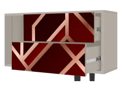 Mueble de TV - 170х69х48 cm - T1 - Velvet 1920's, Areia^ Móvel De Tv
