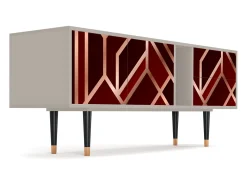 Mueble de TV - 170х69х48 cm - T1 - Velvet 1920's, Areia^ Móvel De Tv