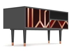 Mueble de TV - 115х59х48 cm - T3 - Velvet 1920's, Antracite^ Móvel De Tv