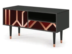 Mueble de TV - 115х59х48 cm - T3 - Velvet 1920's, Antracite^ Móvel De Tv