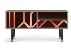 Mueble de TV - 115х59х48 cm - T3 - Velvet 1920's, Latte Bege