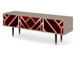 Móvel De Tv* Mueble de TV - 170х59х48 cm - T4 - Velvet 1920's, Latte Bege