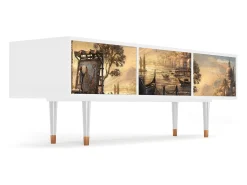 Sale Mueble de TV - 170х59х48 cm - T4 - Venice, Branco Bege
