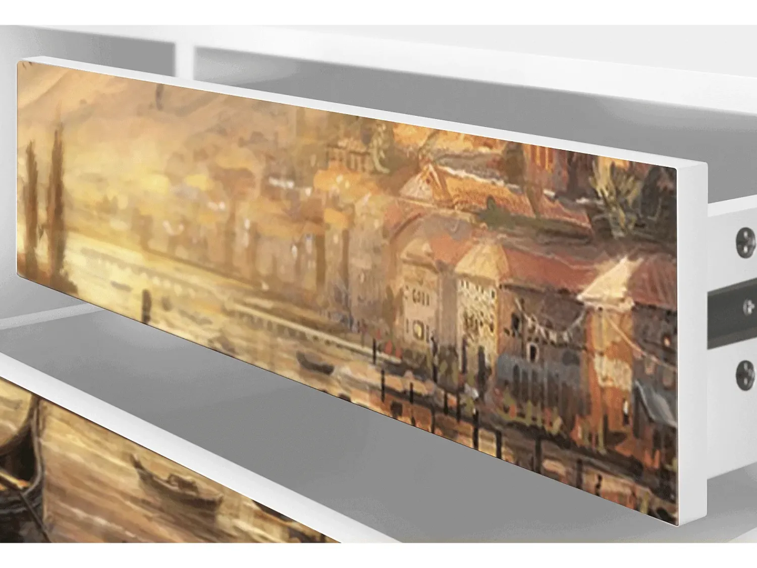 Sale Mueble de TV - 170х59х48 cm - T4 - Venice, Branco Bege