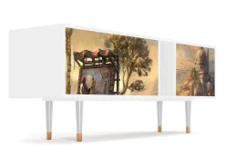 Móvel De Tv* Mueble de TV - 170х69х48 cm - T1 - Venice, Branco Bege