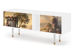 Móvel De Tv* Mueble de TV - 170х69х48 cm - T1 - Venice, Branco Bege