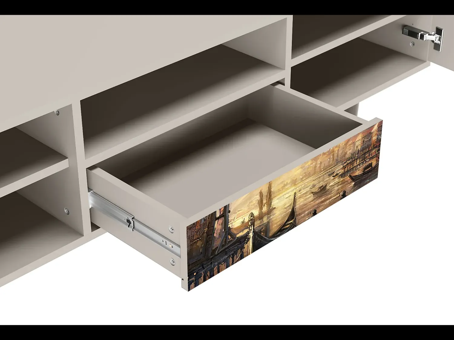 Móvel De Tv* Mueble de TV - 170х59х41 cm - T6 - Venice, Areia Bege