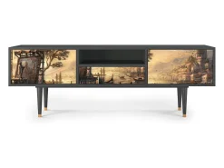 Móvel De Tv| Mueble de TV - 170х59х41 cm - T6 - Venice, Antracite Cinza antracite