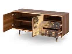 Hot Mueble de TV - 125х56х41 cm - T7 - Venice, Nogueira Castanho