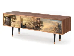 Discount Mueble de TV - 170х59х48 cm - T4 - Venice, Nogueira Castanho
