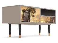 Móvel De Tv| Mueble de TV - 115х59х48 cm - T3 - Venice, Areia Bege
