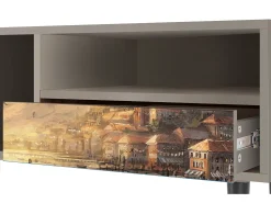 Móvel De Tv| Mueble de TV - 115х59х48 cm - T3 - Venice, Areia Bege