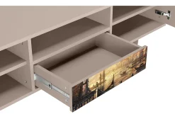 Móvel De Tv| Mueble de TV - 170х59х41 cm - T6 - Venice, Latte Bege