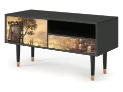 Mueble de TV - 115х59х48 cm - T3 - Venice, Antracite Cinza antracite