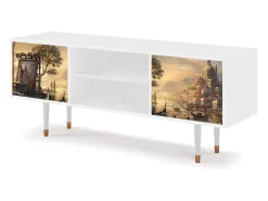 Móvel De Tv* Mueble de TV - 170х69х48 cm - T2 - Venice, Branco Bege
