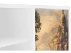 Móvel De Tv* Mueble de TV - 170х69х48 cm - T2 - Venice, Branco Bege