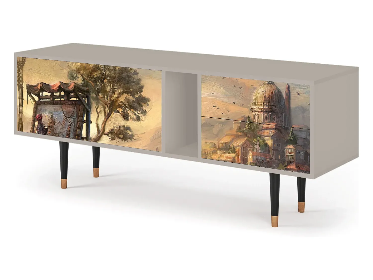 Discount Mueble de TV - 170х69х48 cm - T1 - Venice, Areia Bege