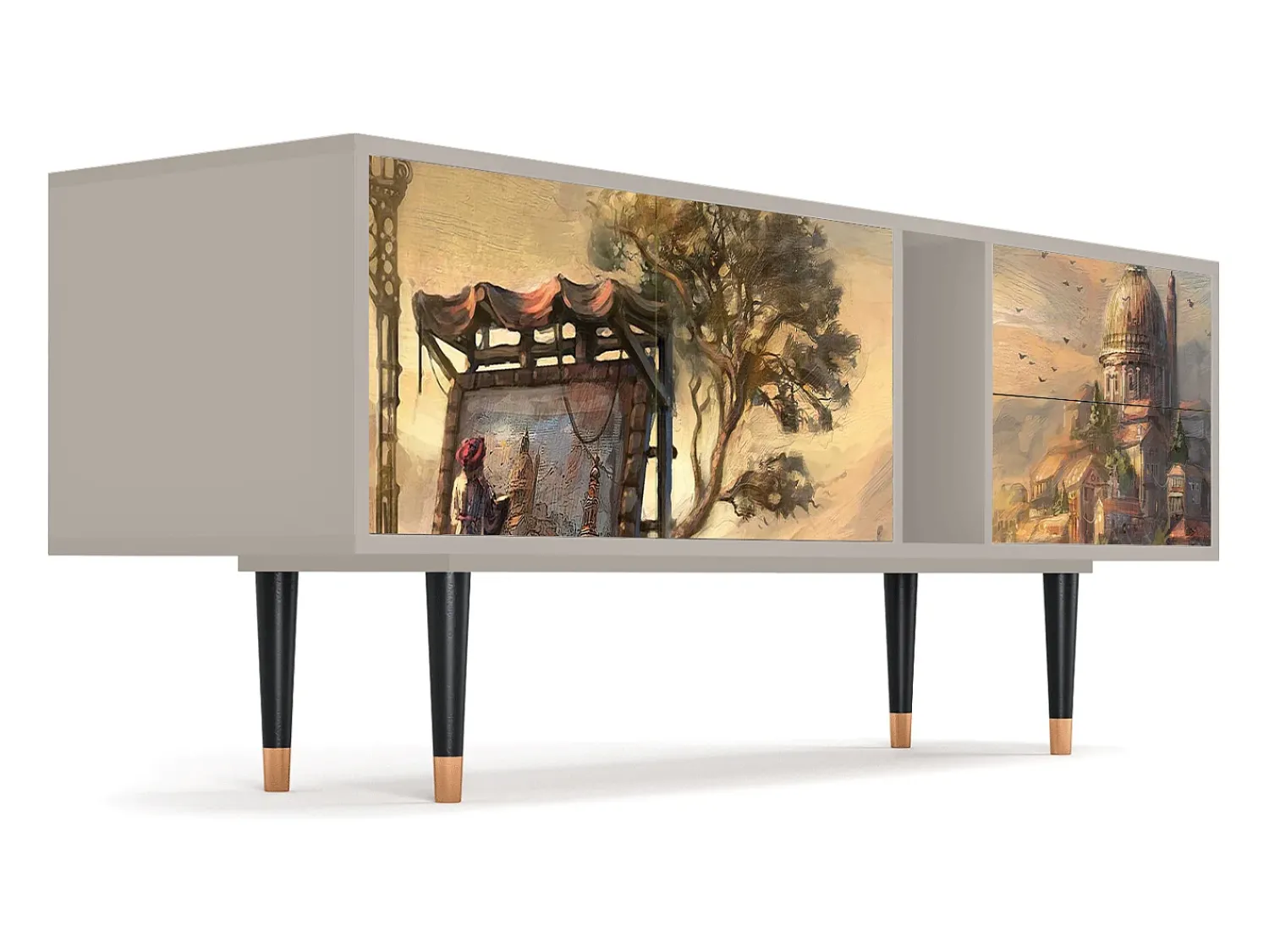 Discount Mueble de TV - 170х69х48 cm - T1 - Venice, Areia Bege