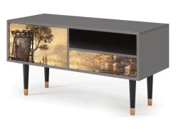 Mueble de TV - 115х59х48 cm - T3 - Venice, Cinza^ Móvel De Tv