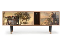 Mueble de TV - 170х69х48 cm - T1 - Venice, Nogueira^ Móvel De Tv