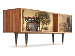 Mueble de TV - 170х69х48 cm - T1 - Venice, Nogueira^ Móvel De Tv