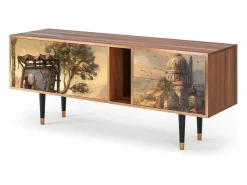 Mueble de TV - 170х69х48 cm - T1 - Venice, Nogueira^ Móvel De Tv