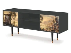 Móvel De Tv| Mueble de TV - 170х69х48 cm - T2 - Venice, Antracite Cinza antracite