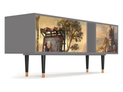 Mueble de TV - 170х69х48 cm - T1 - Venice, Cinza^ Móvel De Tv