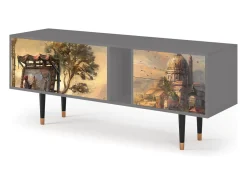 Mueble de TV - 170х69х48 cm - T1 - Venice, Cinza^ Móvel De Tv