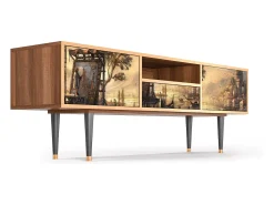 Móvel De Tv| Mueble de TV - 170х59х41 cm - T6 - Venice, Nogueira Castanho