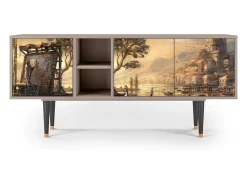 Móvel De Tv| Mueble de TV - 150х69х41 cm - T5 - Venice, Areia Bege