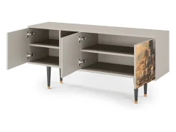 Móvel De Tv| Mueble de TV - 150х69х41 cm - T5 - Venice, Areia Bege