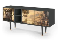 Mueble de TV - 150х69х41 cm - T5 - Venice, Antracite^ Móvel De Tv