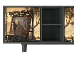 Mueble de TV - 150х69х41 cm - T5 - Venice, Antracite^ Móvel De Tv