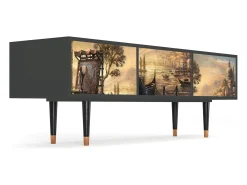Mueble de TV - 170х59х48 cm - T4 - Venice, Antracite^ Móvel De Tv