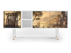 Hot Mueble de TV - 150х69х41 cm - T5 - Venice, Branco Bege