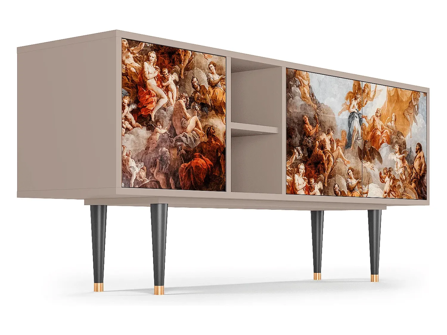 Móvel De Tv| Mueble de TV - 150х69х41 cm - T5 - Versailles, Latte Bege