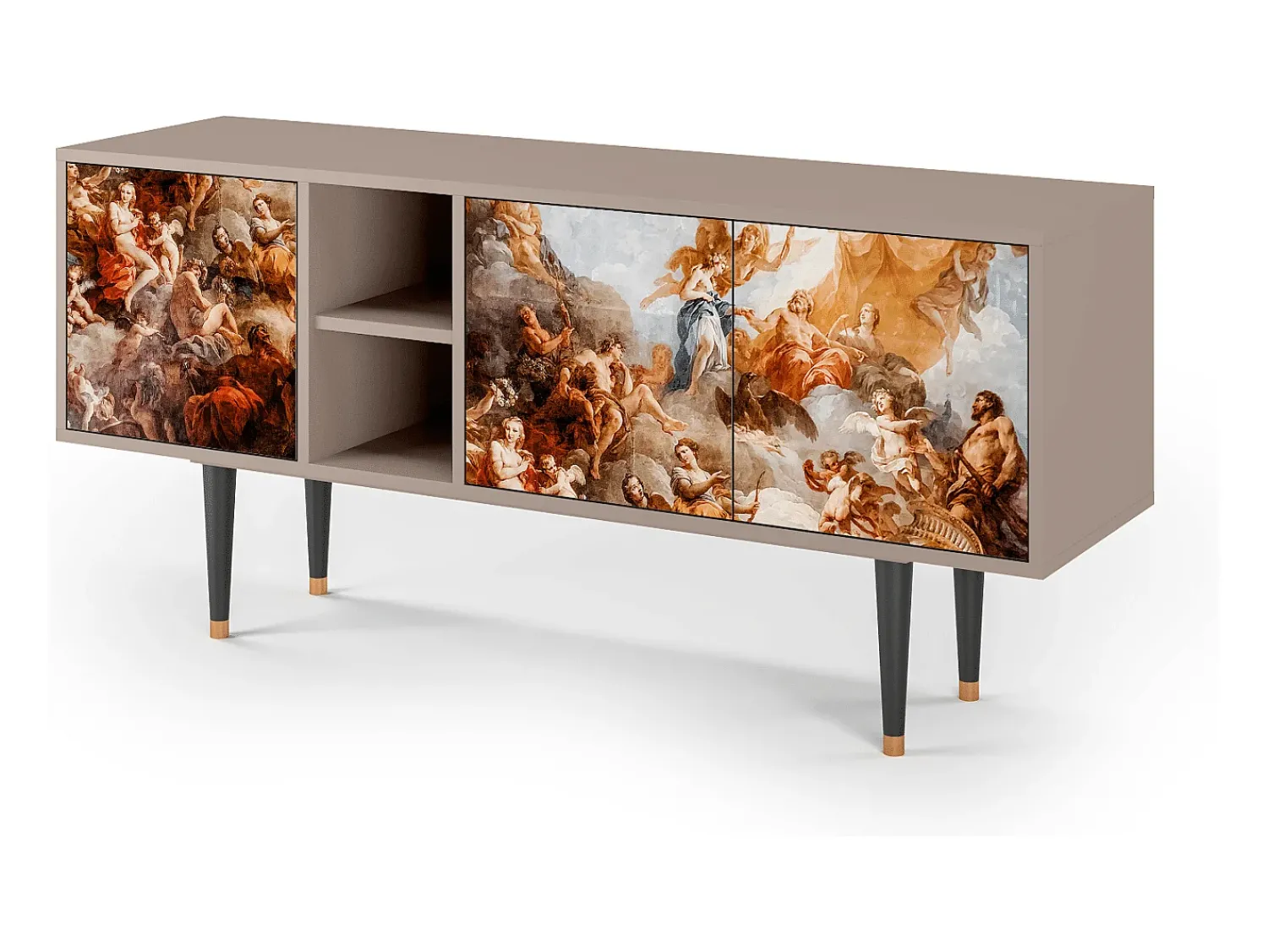 Móvel De Tv| Mueble de TV - 150х69х41 cm - T5 - Versailles, Latte Bege