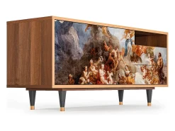 Mueble de TV - 125х56х41 cm - T7 - Versailles, Nogueira Castanho