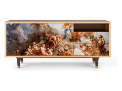 Mueble de TV - 125х56х41 cm - T7 - Versailles, Nogueira Castanho