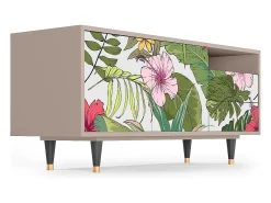 Outlet Mueble de TV - 125х56х41 cm - T7 - Verdant Tropics, Latte Bege
