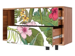 Mueble de TV - 170х69х48 cm - T1 - Verdant Tropics, Nogueira^ Móvel De Tv