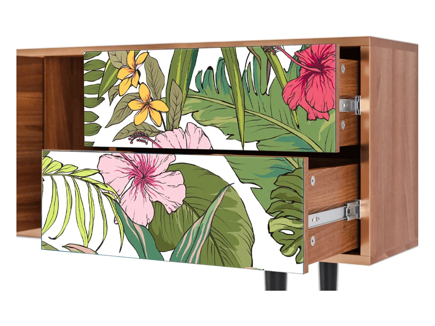 Mueble de TV - 170х69х48 cm - T1 - Verdant Tropics, Nogueira^ Móvel De Tv