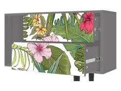Mueble de TV - 170х69х48 cm - T1 - Verdant Tropics, Cinza^ Móvel De Tv