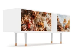 Móvel De Tv| Mueble de TV - 170х69х48 cm - T1 - Versailles, Branco Bege