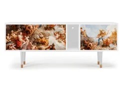 Móvel De Tv| Mueble de TV - 170х69х48 cm - T1 - Versailles, Branco Bege
