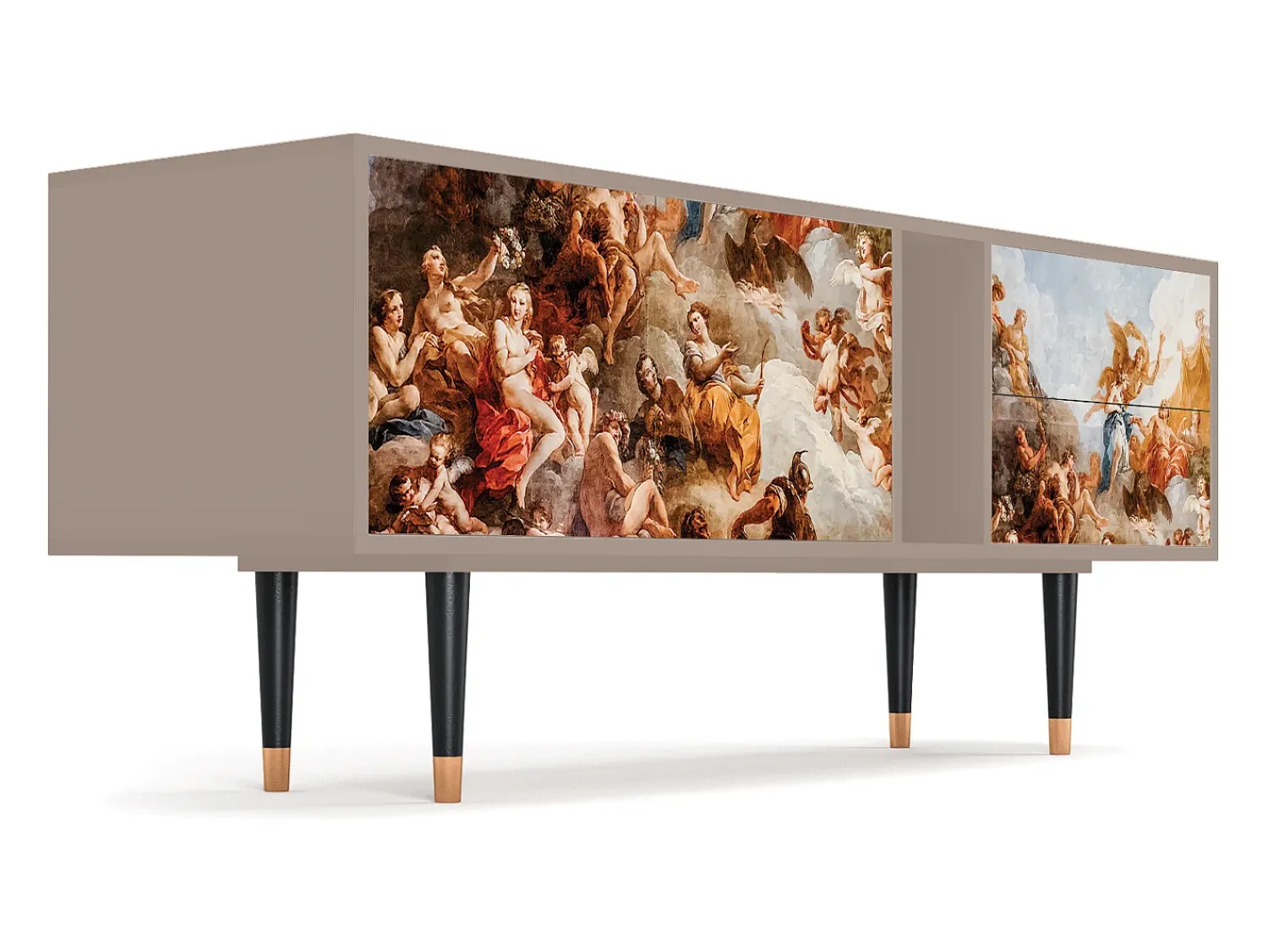Móvel De Tv| Mueble de TV - 170х69х48 cm - T1 - Versailles, Latte Bege