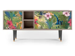 Móvel De Tv* Mueble de TV - 150х69х41 cm - T5 - Verdant Tropics, Latte Bege